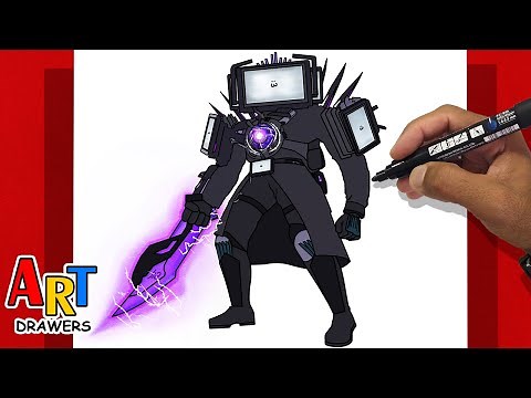 How To Draw TITAN TV MAN 📺😲😱Skibidi Toilet: Emergency | Episode 2 - New UPGRADED