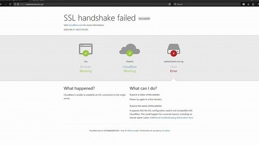 FIX SSL Handshake Failed Errors (525 & 524) FAST! |  Easy Guide | Cloudflare