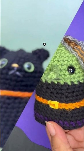 Flipwitch 🧙‍♀️ Crochet Witch ↔ Cat Flip Doll | Easy Halloween Amigurumi Pattern