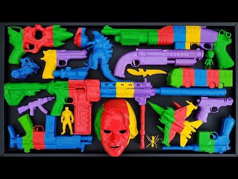 Membersihkan Mainan Tembakan: Assault Rifle, Ak47, Sniper Rifle, Shotgun, M16, Glock Pistol, Eps44