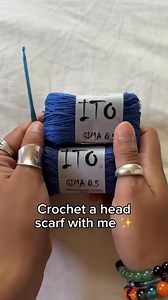 3.2K views · 20 reactions | So much fun to crochet and even more fun to style ✨ The Yolanda Head Scarf is the ultimate summer accessory  . Pattern: @cosmaudi #YolandaHeadScarf available on Etsy and Ribblr . Yarn: Ito Gima 8.5 ___________ #cosmaudi #crochetdesigner #crochetstyle #crochetinspo #crochetinspiration #crochetlove #crochetaccessories #crochetaccessory #itscrochet #filetcrochet | Modern Crochet | Facebook