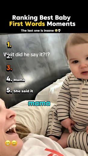 Ranking Best Baby First Words Moments #shorts #babyfirstword #tiktok