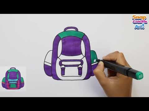 How To Draw A Backpack Step By Step