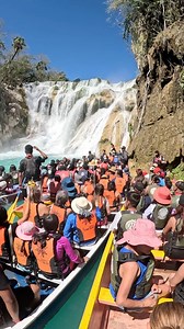 Así la Cascada El Meco el día de hoy 🤯. | Cascada El Meco SLP