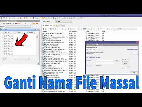 TRIK RENAME GANTI NAMA FILE GAMBAR DOKUMEN SECARA CEPAT MASSAL