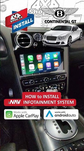 How to Install INAV Android Infotainment Screen on Bentley Continental GT #4x4shop #continentalgt