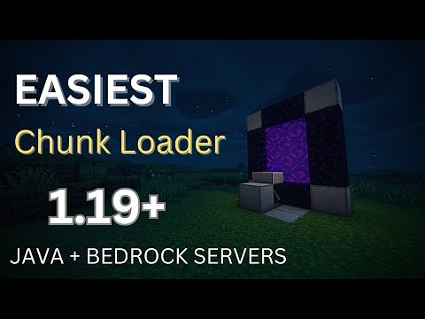 Easiest Chunk Loader | Minecraft 1.19+ | Java + Bedrock Servers/SMP