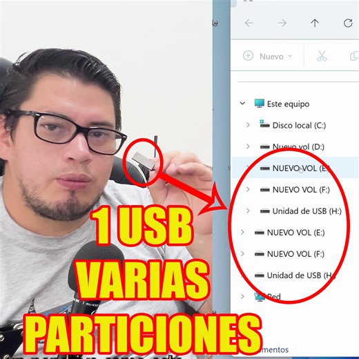 Cómo Crear Varias Particiones a tu Memoria USB. #USB #pendrive #particiones #flashmemory #Windows11 @fans destacados | PC fácil Digital