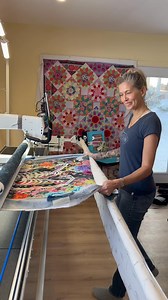 Fresh roll off -❤️❤️❤️❤️this collage quilt! Great job Heather!! Handi Quilter, #threadtheneedlequilts,#collageart | Thread the Needle Quilt Studio