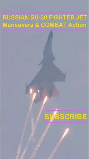 Russian Su-30 Fighter Jet: Aerial Maneuvers & Combat Action in the Skies. #Su30FighterJetManeuvers