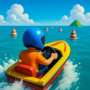 Endless Boat Rider Rush 3D: Water Slide Race, Jet Ski Dash & River Drift Challenge Game
