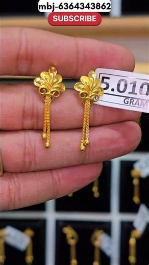 Pure gold fancy earrings #gold #shorts #earrings #viralvideo