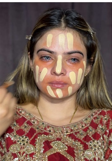 Bridal Base with kashees foundation #makeup #bridalmakeup #mua #foryou #makeupartist