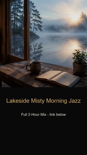 Lakeside Misty Morning Jazz #Shorts | Full Mix in Description