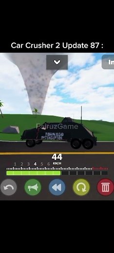 Car Crusher 2 Update 87 | #roblox #carcrushers2 #carcrusher2 #stormchasing #fypシ゚viral #tiv2 #edit