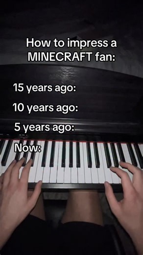 Pianicam on Instagram: "take me back 🫠 #piano #pianocover #Minecraft #nostalgia"