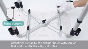 Kicimpro Shower Chair for Elderly and Disabled, 385LB Heavy Duty Shower Chair for Inside Shower, 6 Adjustable Height for 5'1"-6'4" User, Shower Seat with EVA Pad, 10 mins Installation