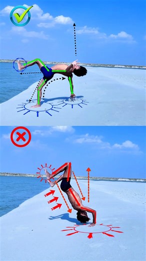 Fronthandspring 《♤🙏👍🙏♤》Tutorial Avoid Mistake |#shorts​ #frontflip​#backflip​#tutorial​ #gymnastics​
