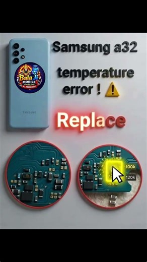 Samsung a32 temperature error fix solution #smartphone #repair #problemfix