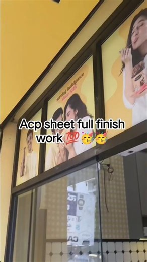 acp sheet full finish work 💯🥳🥳 #abdulaleem #acpsheet #construction