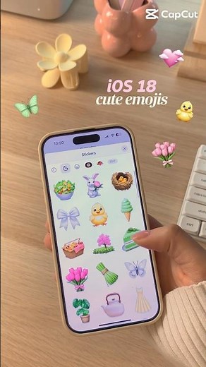 iPhone iOS 18 custom emoji tutorial 👀🤯 cute stickers for iPhone | iPad emojis | Apple feature