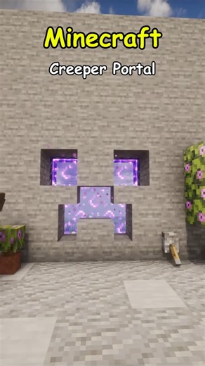 Minecraft Creeper Portal Idea#minecraft #fyp