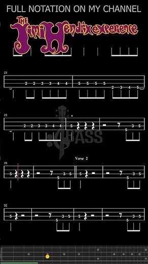 Fire 𝄢 Jimi Hendrix #chamisbass #basstabs