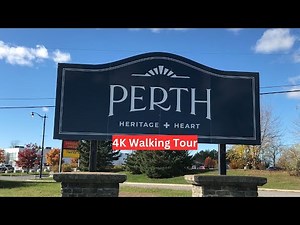 Perth Ontario Canada 4K Walking Tour | A Beautiful Historic Town near Ottawa | 4K Walking Tours