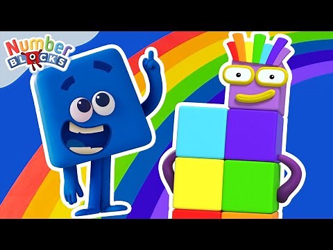 Counting Rainbows with Numberblocks! | Learn colours and counting | ‪@Blocks-Universe‬