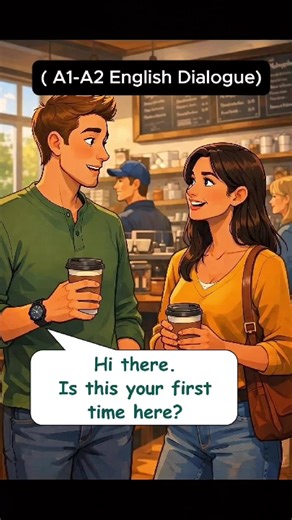 Easy English Conversation at a Coffee Shop