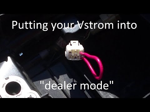 MOTORCYCLE ► How To Put Your Into Dealer/Diagnostic Mode Suzuki V-Strom DL 1000 XT 2018 DL1000XA