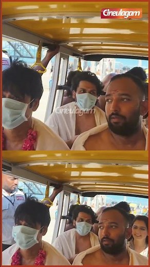 🙏 #karthi #sjsurya and the #sardar2 team visits #tiruchendur Subramani Swami Temple