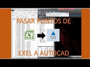 Pasar Coordenadas de Excel a AutoCAD (csv to dwg) Muy Facil!!