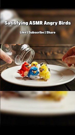 ASMR: Micro Angry Birds Spill from a Jar 🐤 | Soft Sounds & Tiny Rage