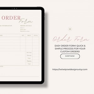 Easy Order Form: Quick & Simple Process for Your Custom Orders! - Etsy Canada