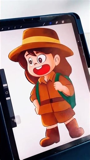 How to Draw Cartoon Characters in Procreate (Complete Tutorial) #trending #youtubeshorts #drawing