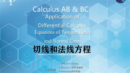 03 Application of Differential Calculus 02 Equations of Tangent Lines and Normal
