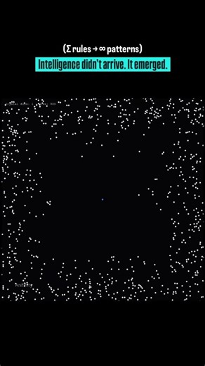 Jasika Atik on Instagram: "When Swarms Think Together 🧠✨ What looks like a living brain is actually a swarm-based simulation. Each dot follows simple local rules, yet together they form complex, neural-like patterns — a visual metaphor for emergent intelligence. No single unit controls the system. Order emerges from interaction, not command. Predictable rules. Unpredictable outcomes. 🎥 Visual Shared by: @value.of.infinity 🌐Inspired by: 🔹Swarm Intelligence Theory 🔹Complex Systems & Emergence