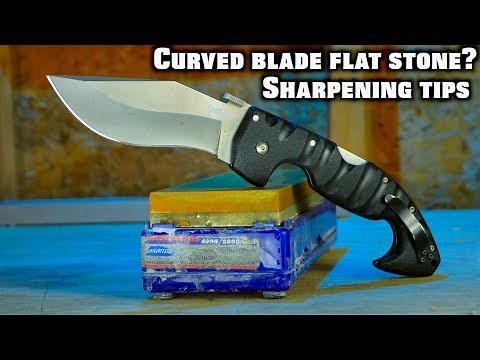 How To Sharpen a Recurved Knife or any curved knife blade.
