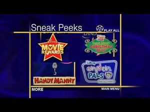 Sneak Peeks Menu (Little Einsteins: I Love To Conduct/Go West Young Train (2006) (2007 Reprint DVD)