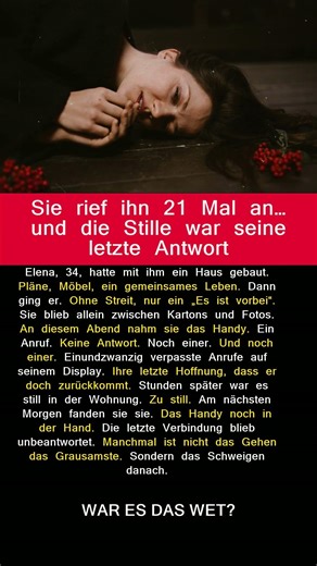Ein Anruf zu viel – und die Stille wurde ihre Antwort