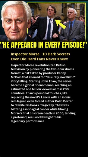 Inspector Morse - 10 Dark Secrets Even Die-Hard Fans Never Knew!