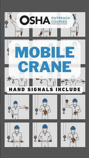 Mobile Crane Hand Signals | Construction | OSHA 30 | Crane Safety | EHS #craneoperator #handsignals