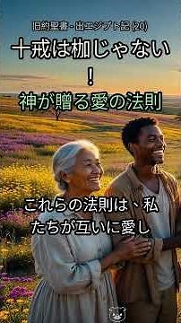 20. 十戒は「鎖」じゃない！😳 神が贈る🎁【本当の自由】への愛の法則とは？ #十戒 #聖書 #キリスト教 #神の愛 #自由 #幸福 #人生の法則 #信仰 #宗教