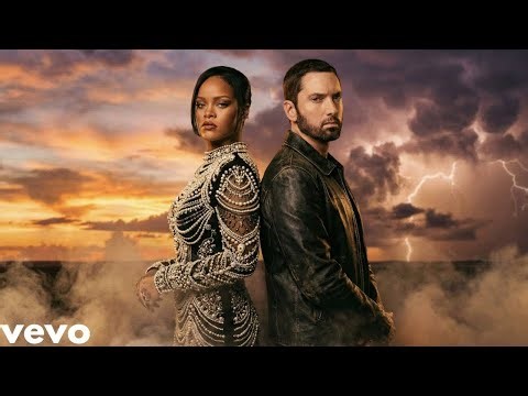Rihanna Ft. Eminem - DANCING IN THE FIRE (OFFICIAL LYRICS VIDEO)