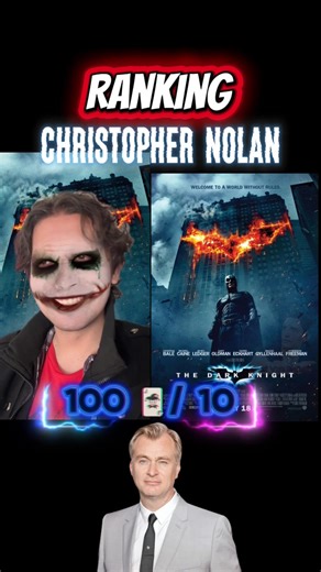 1.2K views · 89 reactions | Ranking All Christopher Nolan Movies    #BradVonEsdras #ChristopherNolan #Nolan #Joker #Batman #Inception #interestelar | Brad Von Esdras | Facebook