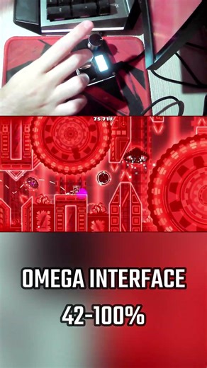 Omega Interface 42-100% #geometrydash #gd #extremedemon #shorts