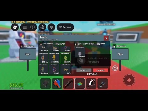 STEAL A BRAINROT TRADING part 8 and admin abuse plsss sub user giftmeny