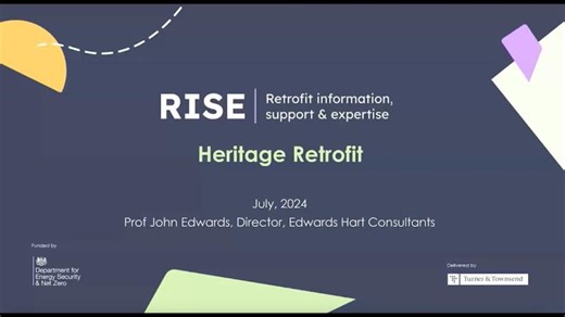 Heritage retrofit examples with Edward Hart Consultancy | RISE Masterclass | Prof. John Edwards