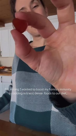 But first, scroll back and grab that homemade elderberry syrup recipe if you don’t already have some yet! - 1 cup juice, we use homemade canned cranberry w/ honey - 2 tbsp elderberry syrup - 1 tsp (4 capsules ground acerola cherry) - 1/4 cup bovine gelatin Heat juice until simmering, remove and add in ground acerola cherry, elderberry syrup, and gelatin, mix well. Immediately pour into silicone molds or a glass baking dish to set in the fridge. I love using my dough scraper vs. piping the mixtur